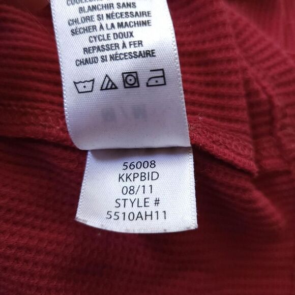 y2K 2010s Aeropostale Long Henley Thermal Elena Gilbert Bella Swan Top sz M - Picture 6 of 8